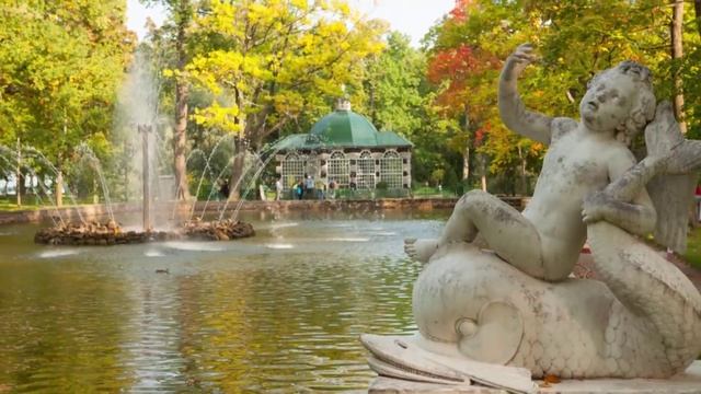 Экскурсия "Петергоф" по нижнему парку. смотреть онлайн