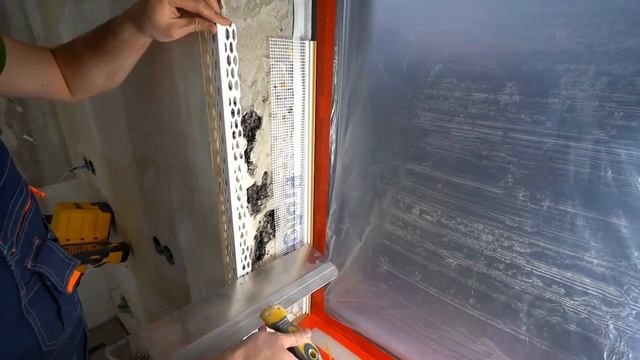 Как использовать оконный примыкающий профиль с сеткой PROFIGIPS. смотреть онлайн