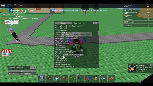 roblox HD ADMIN some New commands смотреть онлайн
