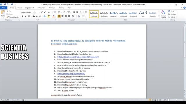 Session 6: Installing nodejs and appium смотреть онлайн