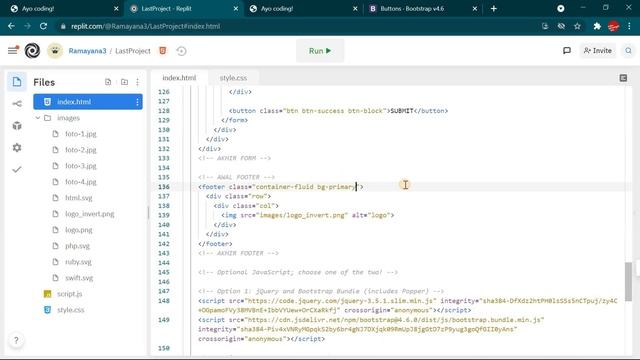 5/6 Membuat Footer - Bootstrap смотреть онлайн