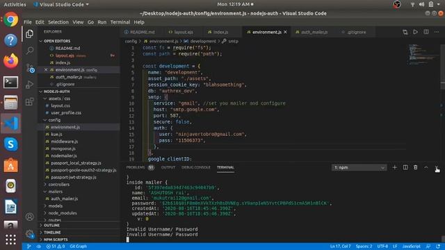 node js authentication смотреть онлайн