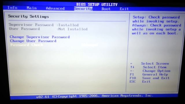 Tutorial Setup Bios American Megatrends Inc versão 1.08 смотреть онлайн