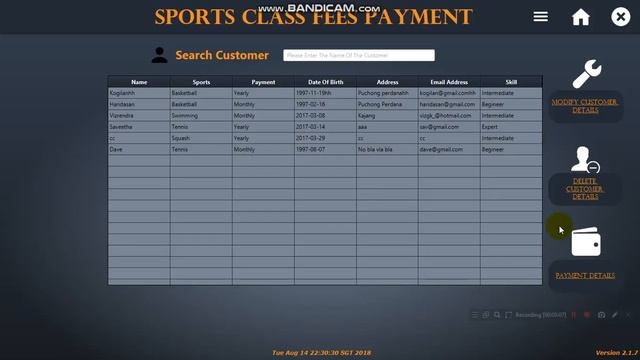 Sport Class Fees Management System using JavaFX and MySQL смотреть онлайн