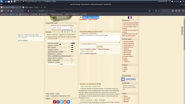 Crypto Challenges | Dead Face | CTF Walkthrough #ctf #deadface_CTF #2021 #AffineCipher #decrypt смотреть онлайн