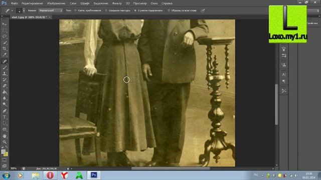 Реставрация фотографии с помощью Adobe Photosop CS6 смотреть онлайн