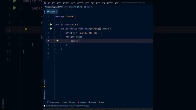 Program to find sum of the numbers in an array in java | #java смотреть онлайн