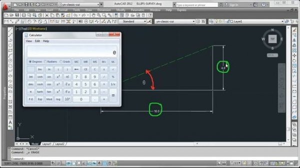 Calculate Arctan using Windows default calculator