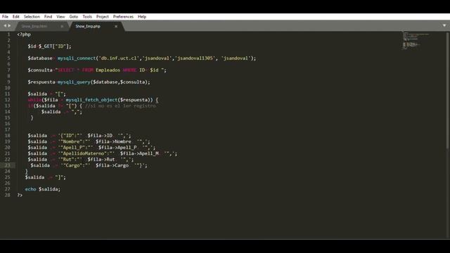 JSON Format Use into MYSQL //Spanish смотреть онлайн