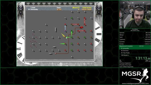 ClockWerx | Emulator | 91 Immunity | Easy | 17,400 Score смотреть онлайн