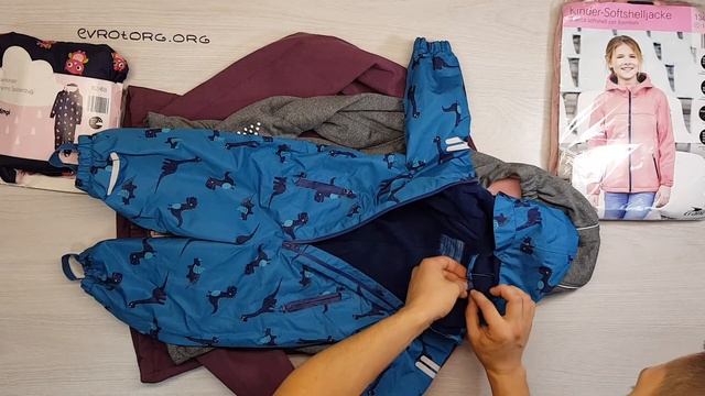 03069 Куртки\комбинезоны детские Осень-Зима  (Crane) 1 пак     3,9  кг. 17,90€   за кг.