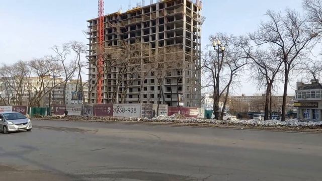 13.02.2023. От автовокзала до ЖД-больницы и к дому Воронежская-40. Ж.Д.район. Хабаровск. смотреть онлайн