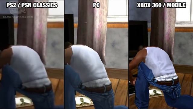 GTA San Andreas Graphics Comparison (Xbox 360, PC & PS2) смотреть онлайн