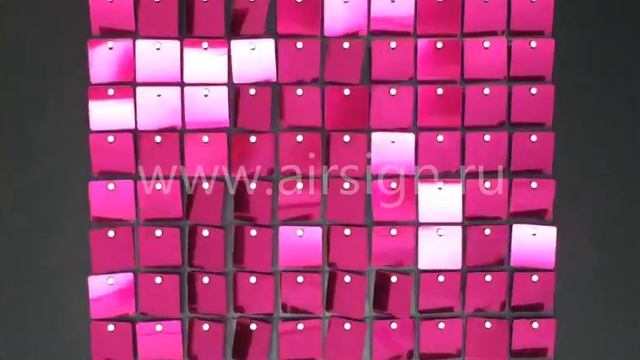 PS-13 Фуксия. Панель с пайетками Air Sign. смотреть онлайн