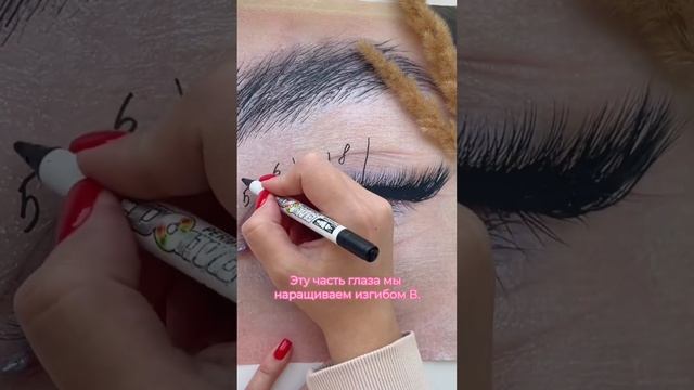 Схема стрелки. Мастер класс. Наращивание ресниц. смотреть онлайн