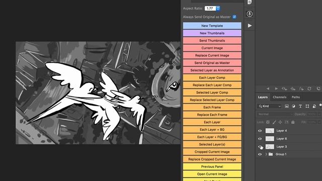 Send Each Layer from Photoshop as a Panel in Flix смотреть онлайн