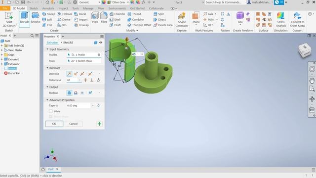 Autodesk Inventor 2021 Tutorial for Beginners Exercise 14 смотреть онлайн