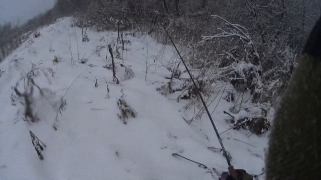 Рыбалка на спиннинг в декабре.Бешеный клёв. смотреть онлайн