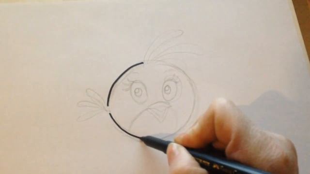 Учимся рисовать Angry birds Злые птички Стелла смотреть онлайн