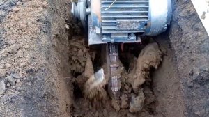 Траншея копаем культиватором .