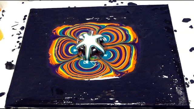 Красивое сочетание цветов! Акриловые краски! Залипательное видео! смотреть онлайн