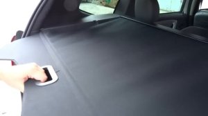 Установка рулонной полки шторки в багажник Рено Дастер Ниссан Террано