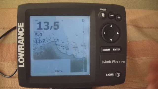 Мой эхолот Lowrance Mark 5X Pro смотреть онлайн