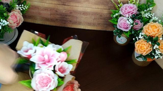 Мыловарение:) Букет Микс в задекорированном стакане смотреть онлайн