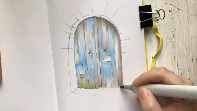 Городские зарисовки маркерами Copic sketch marker SPEED DRAWING скетч смотреть онлайн