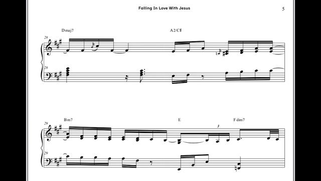 Falling In Love With Jesus Piano Transcription by Yohan kim смотреть онлайн