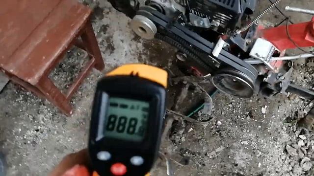 Как сильно греется двигатель мотоблока! смотреть онлайн