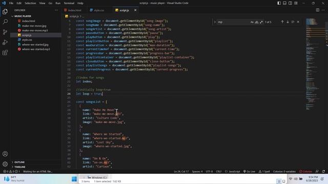 Custom Music Player Javascript Step By Step Javascript Project смотреть онлайн