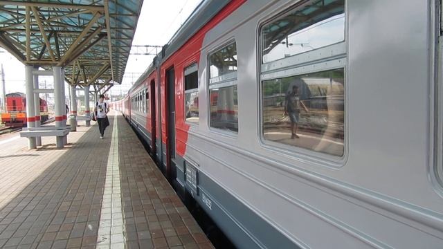 Электропоезда ЭД4М-0285, ЭД2Т-0041 платформа Москва-3 30.05.2019 смотреть онлайн
