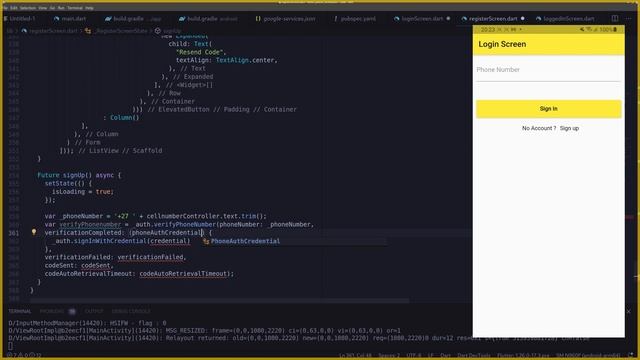 Flutter Firebase Phone Authentication смотреть онлайн