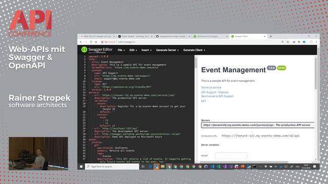 Web-APIs mit Swagger und OpenAPI | Rainer Stropek смотреть онлайн