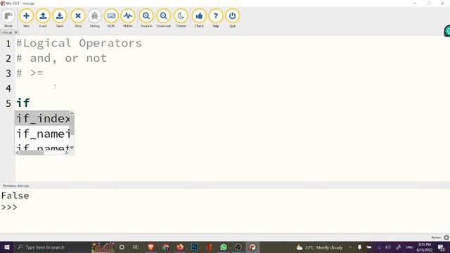 Python Operators, Comparison Operators, Logical Operators, Identity Operators, Membership Operators смотреть онлайн