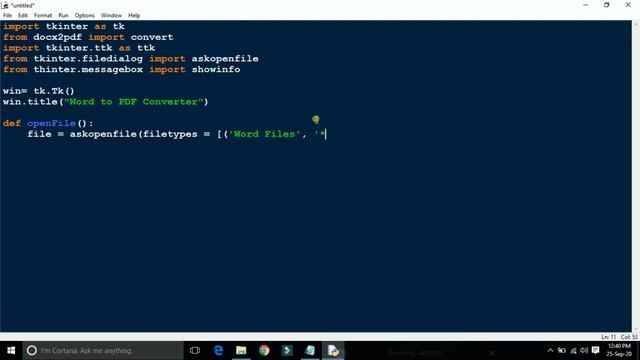 How to convert Word to PDF using Python (GUI) смотреть онлайн