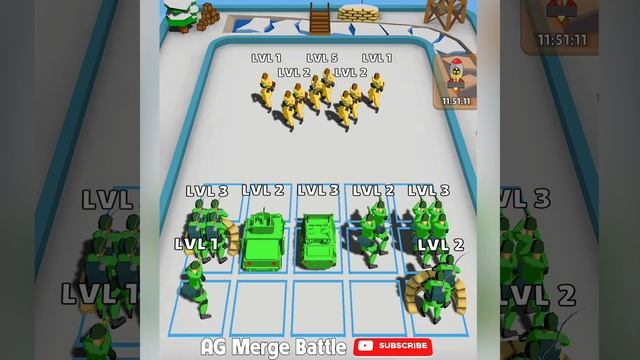 MERGE LITTLE ARMY MEN - Merge Military, Merge Tank, Merge Battle