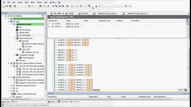 Raspberry Pi as a two Codesys Modbus Slaves connected with two Modbus Masters смотреть онлайн