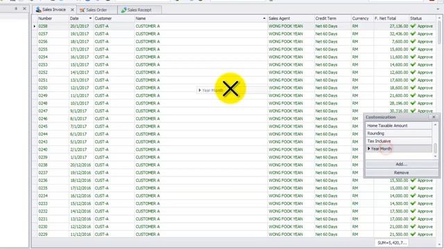 Flexigo Accounting System -List View Column Chooser смотреть онлайн