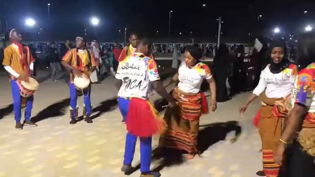 Ugandan cultural dance at Al wakra stadium смотреть онлайн