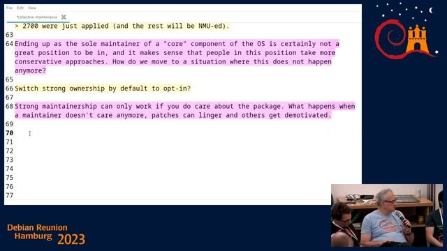 Towards collective decision-making and maintenance in the Debian base system смотреть онлайн