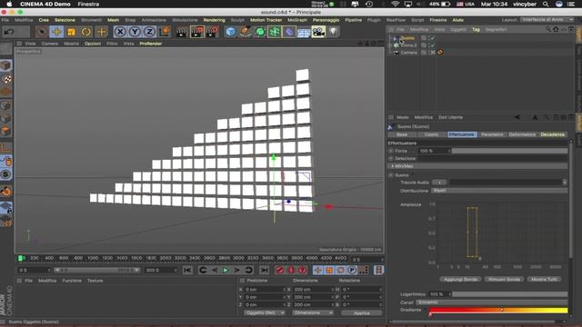 CINEMA 4D R19 - New Sound Effector Mograph - Basic Equalizer смотреть онлайн
