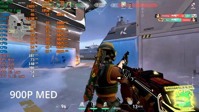 RX 470 4gb Valorant fps test in 2022 смотреть онлайн