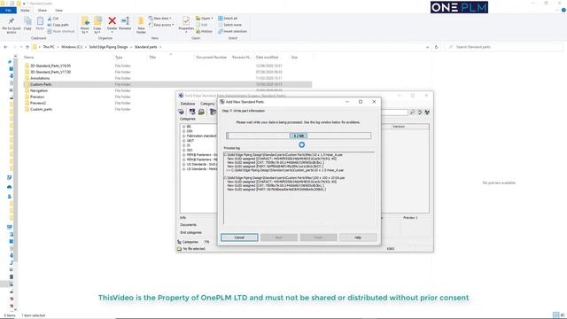 Solid Edge - Adding to Standard Parts Database - Basics смотреть онлайн