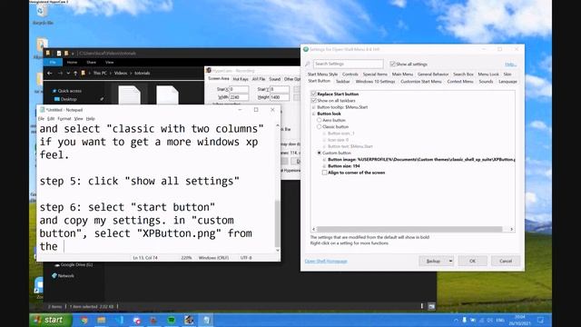 How to make windows 10 look like windows xp (working 2021) смотреть онлайн