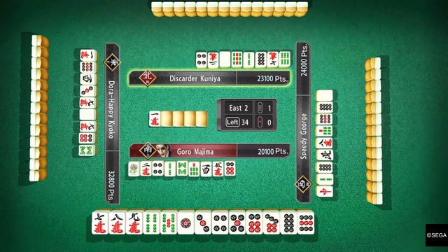 YAKUZA 0 - Full Straight in mahjong смотреть онлайн