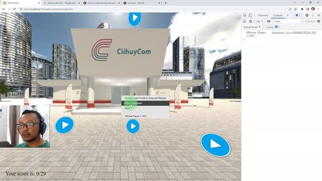 Custom Right Click Context Menu on 3DVista 2019 Virtual tour and the cost for it (250.00€ I think) смотреть онлайн