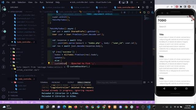 ToDo Backend Implementation Flutter, GetX, PHP and XAMPP -( Backend) Part -5 смотреть онлайн