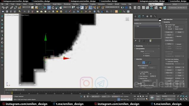 010 editable spline рисование профиля для sweep смотреть онлайн
